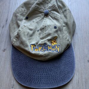 Vintage Pokemon Pikachu Embroidered Cap